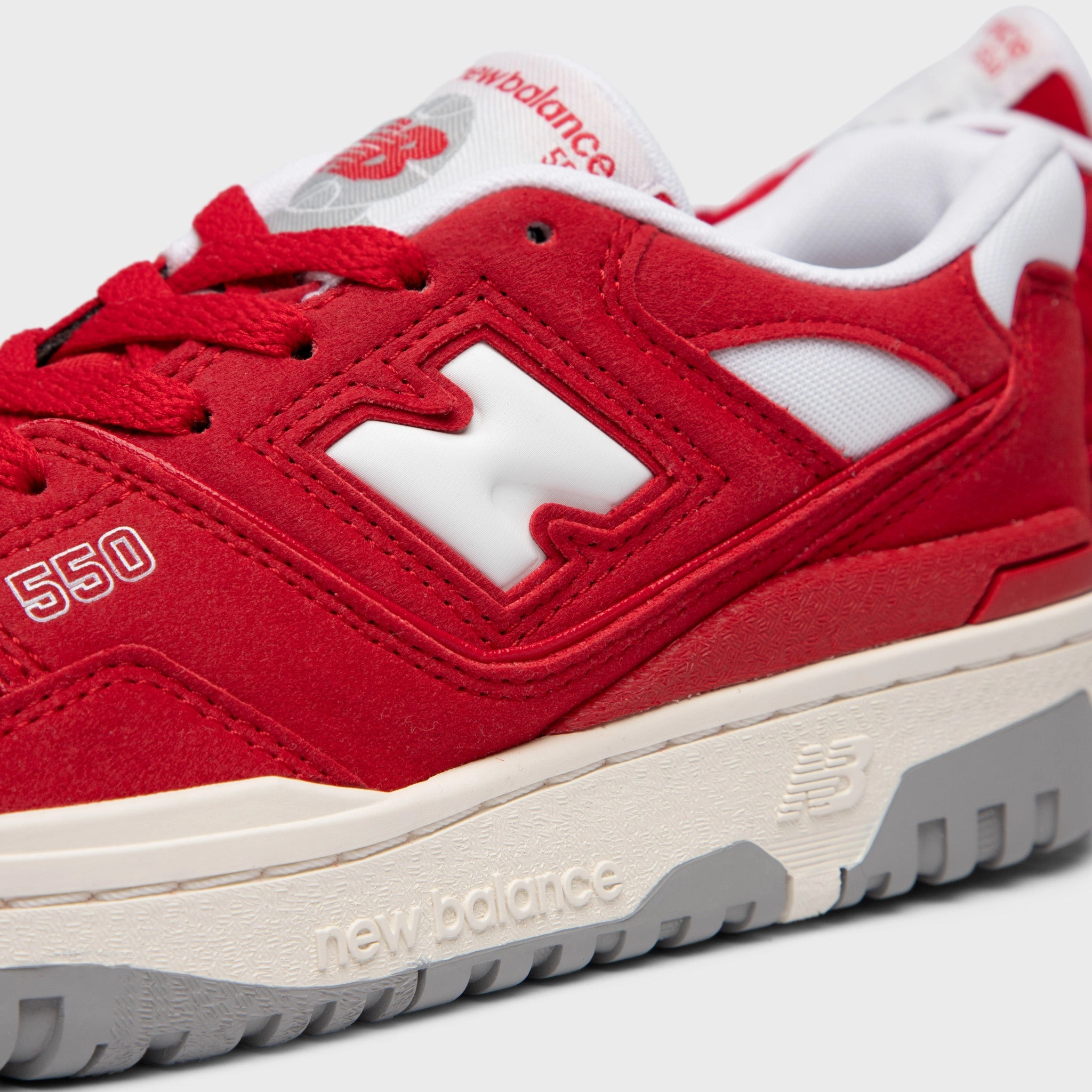 Maximum Flexibility New Balance Juniors' 550 Team Red / White