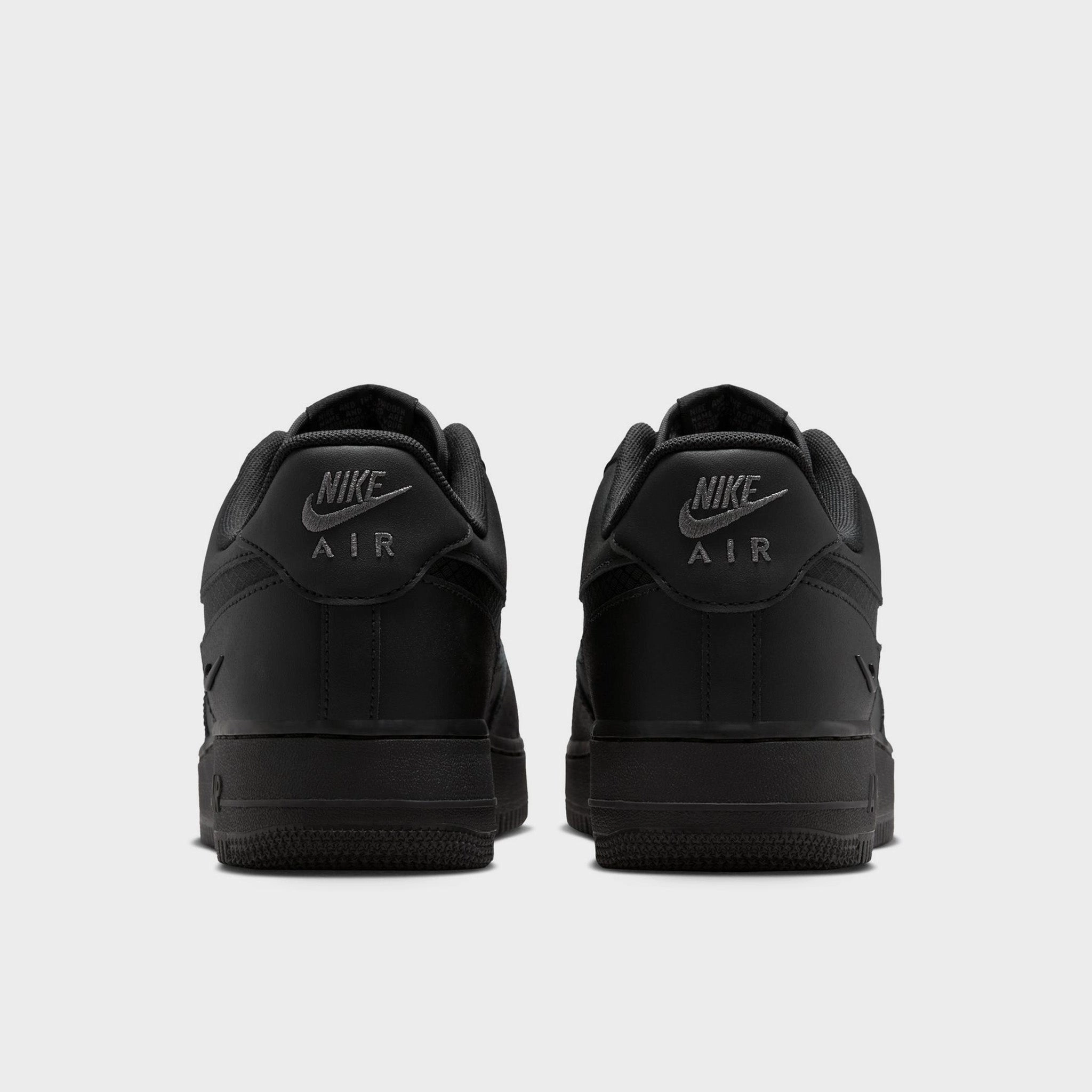 Tear Resistant Upper Material Rocker sole geometry Nike Air Force 1 '07 LV8 Black / Black - Anthracite