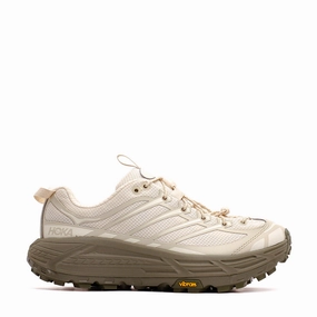 textured shoes Hoka One One Unisex Mafate Three2 Oat Milk Eucalyptus 1141572-OLY