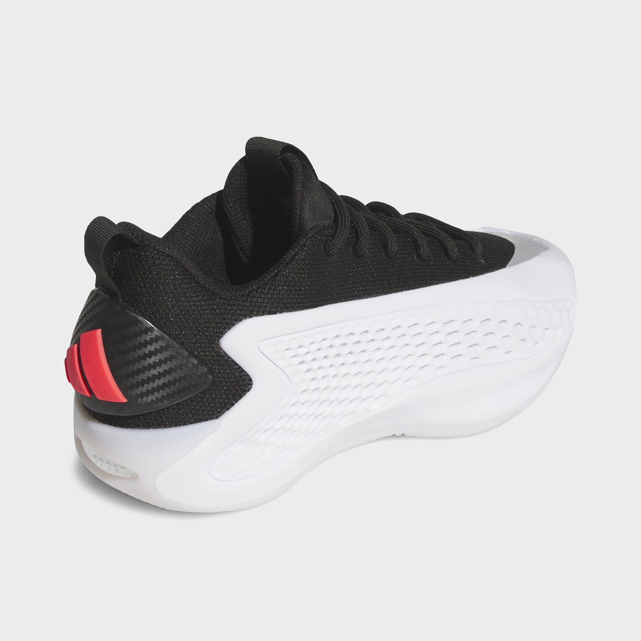 Durable Leather Agility Shoes adidas Juniors' Anthony Edwards 1 Low White / Black - Red