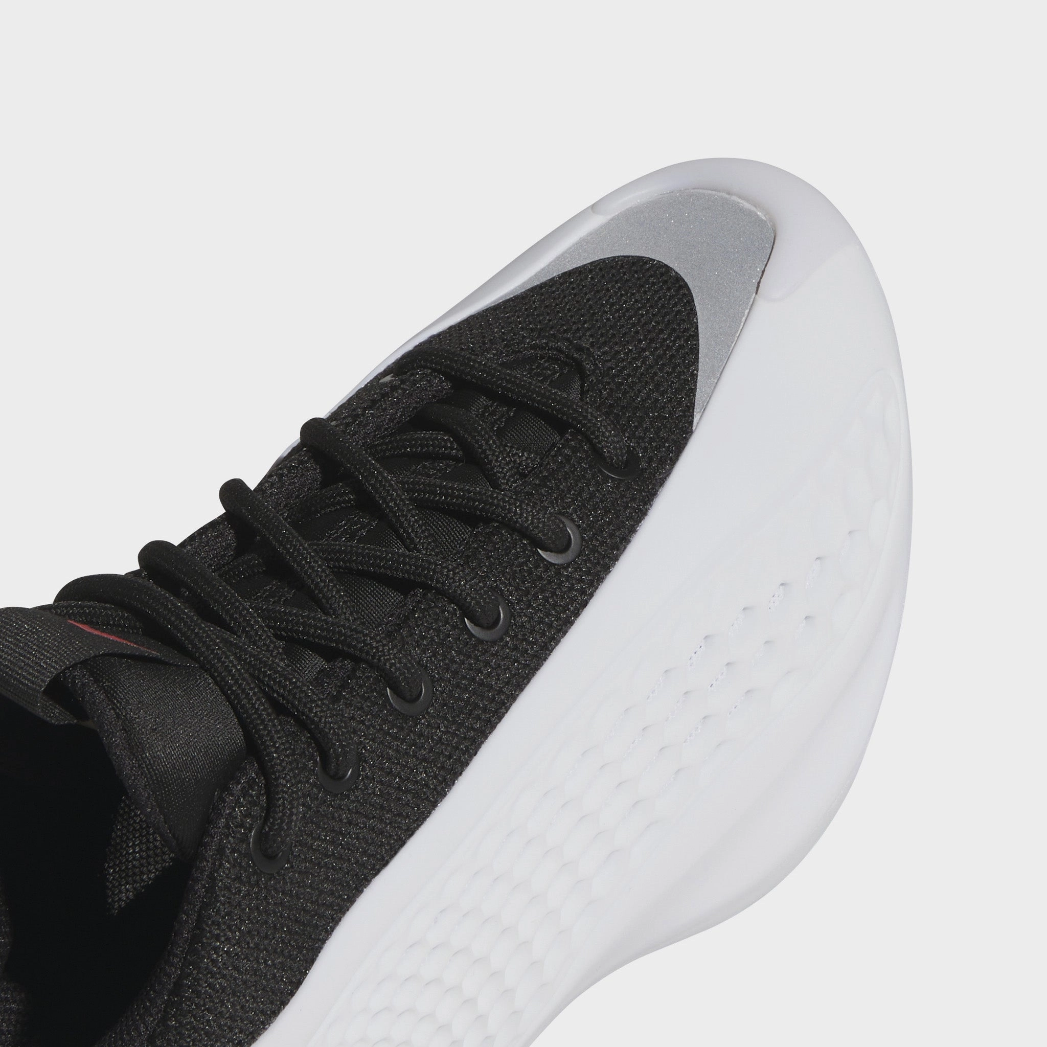 adidas Juniors' Anthony Edwards 1 Low White / Black - Red Hyperlock Technology