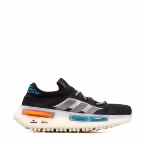 camping shoes Reinforced Eyelet Durability Adidas Originals Men NMD S1 Black Boost FZ5706