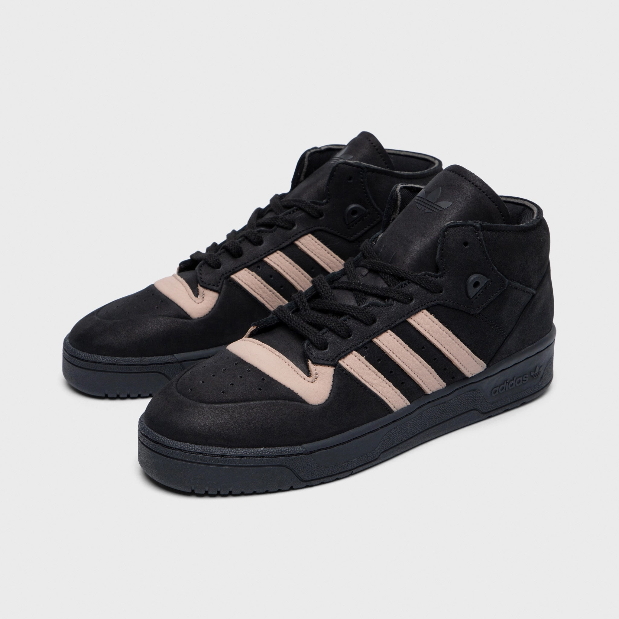 adidas Originals Rivalry Mid 001 Core Black / Ash Pearl - Core Black SuedeUpper