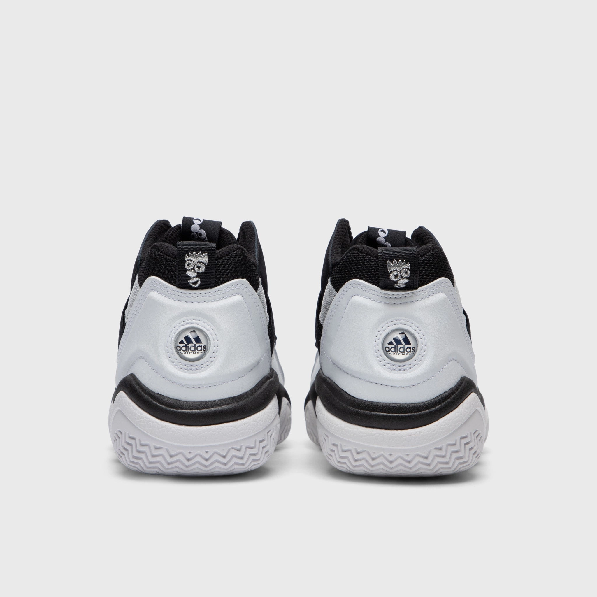 adidas Originals Top Ten 2000 Core Black / Cloud White - Silver Metallic Breathable Synthetic Upper