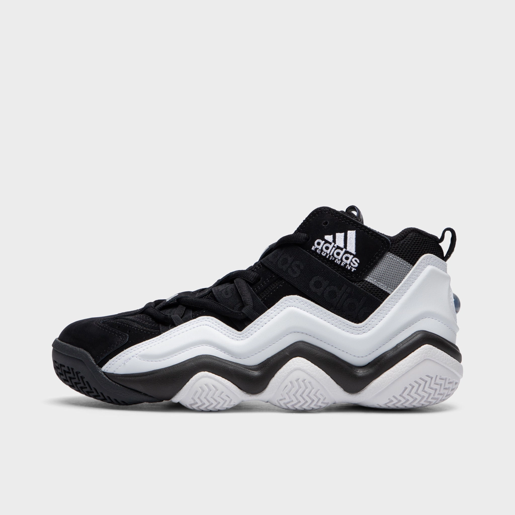 Athletic Seamless Upper adidas Originals Top Ten 2000 Core Black / Cloud White - Silver Metallic