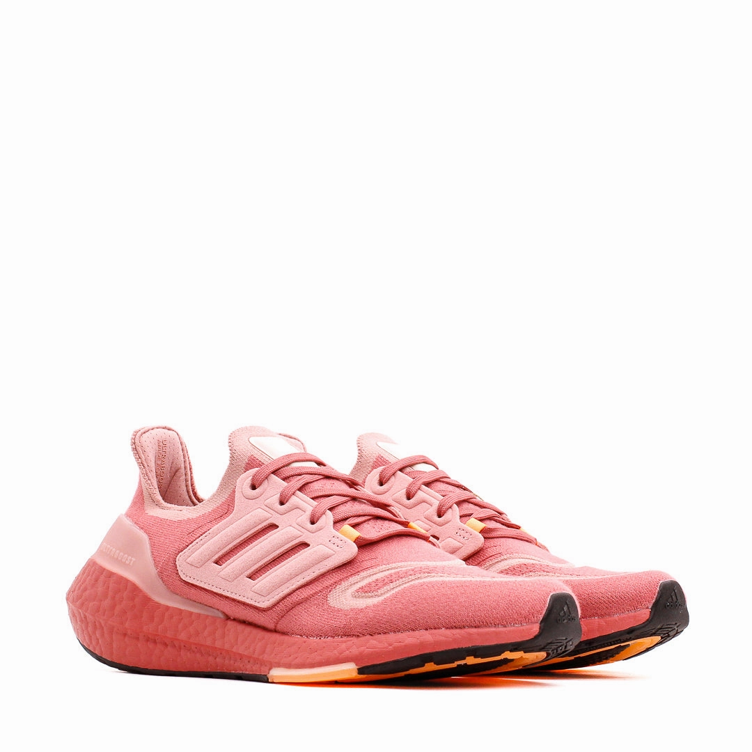 Adidas Running Women Ultraboost 22 Red GX9133 running in a volcanic area shoes