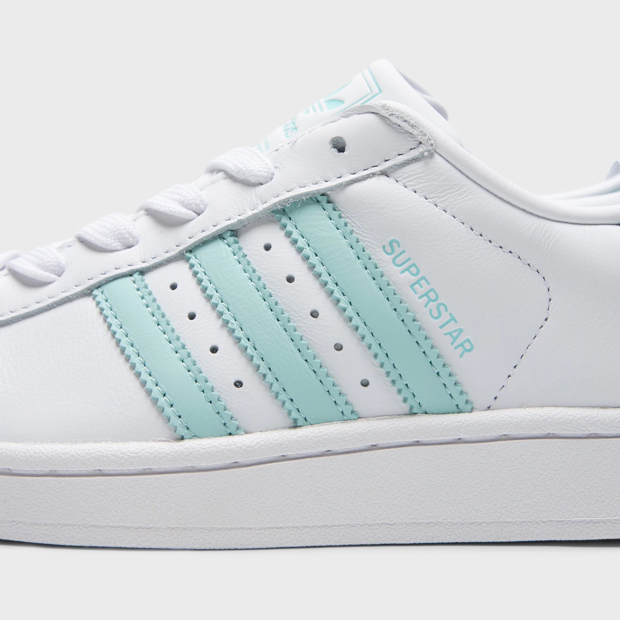 High Performance Speed adidas Women's Superstar II White / Semi Flash Aqua - Easy Mint