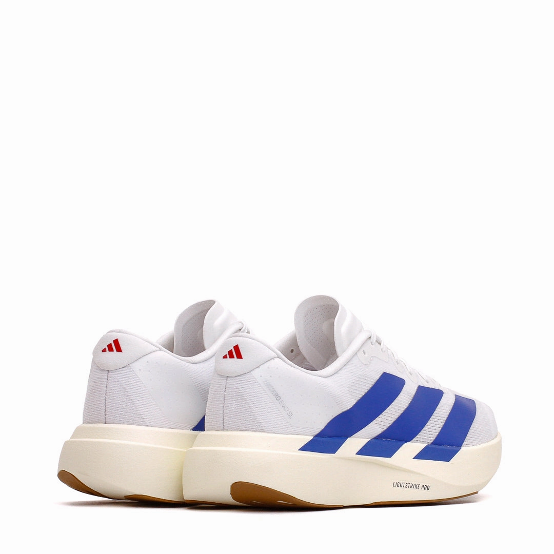 Adidas Youth Adizero EVO SL Junior White Royal Blue (GS) KI8443 Premium Quality medium fit