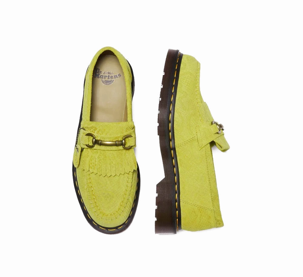 Classic Toe Shape Walking Friendly Adrian Snaffle Repello Emboss Suede Kiltie Loafers