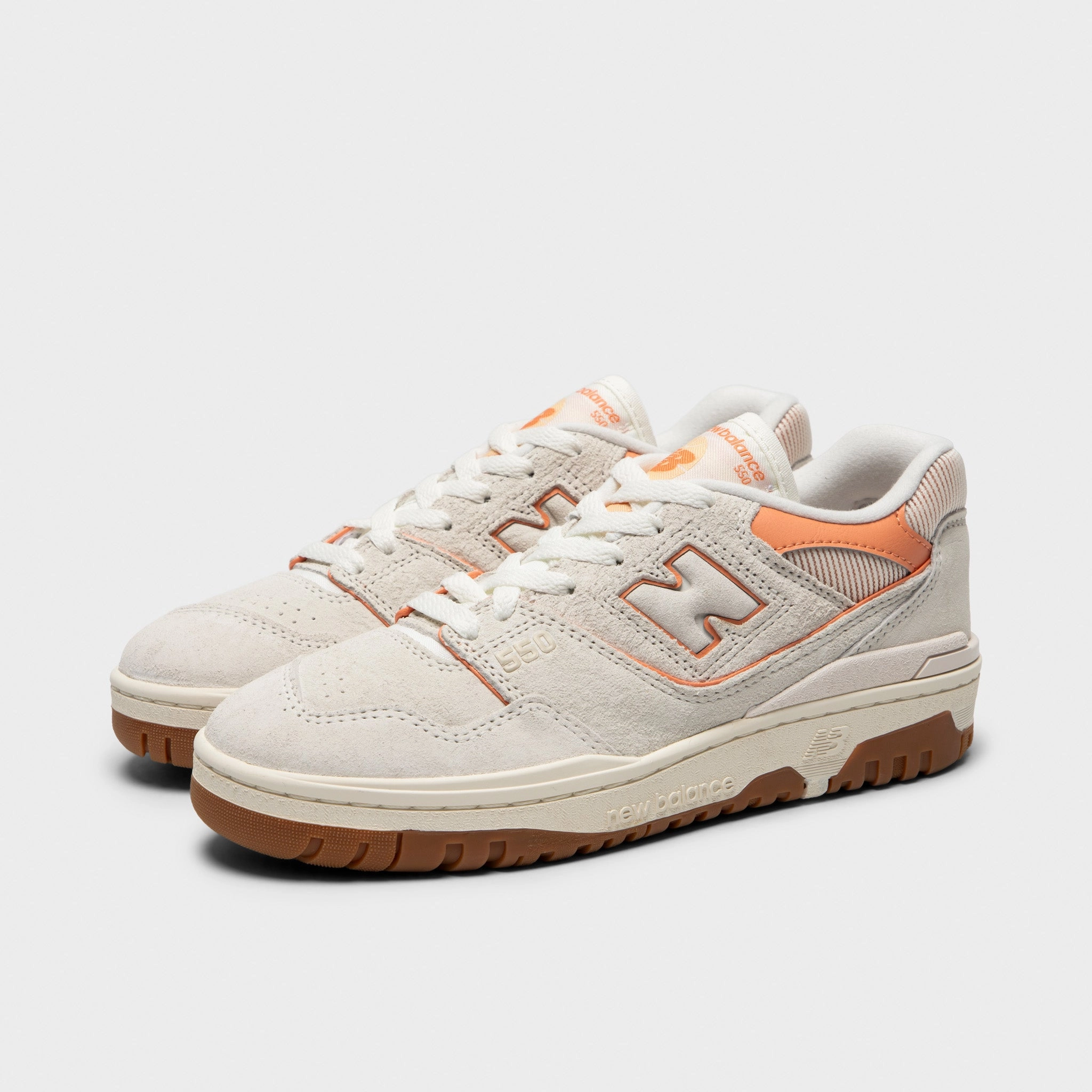 Comfortable Heel Counter New Balance Women's 550 Sea Salt / Peach Nectar