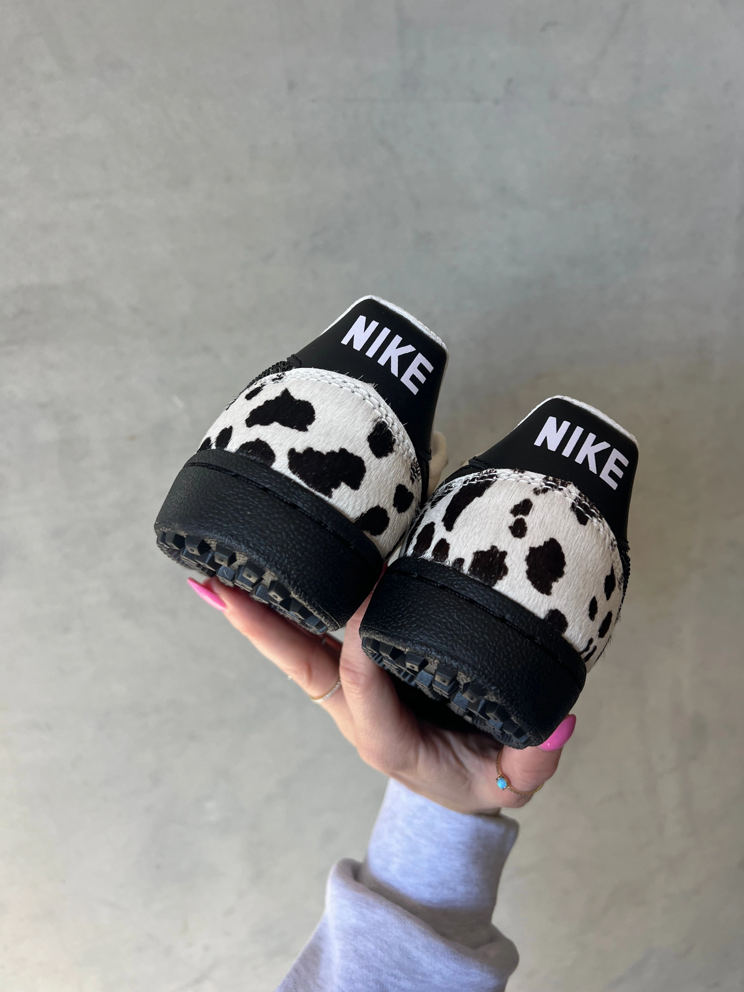 Neutral Color Blending Rare Limited Edition Animal Print Swarovski Women??s Nike Shoes