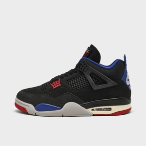 Jordan 4 Retro Black / Fire Red - Deep Royal Blue Traction Nodes
