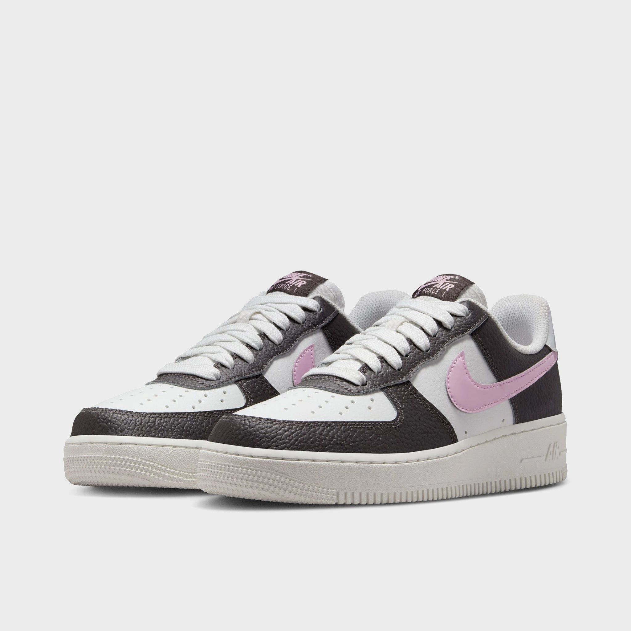Nike Women's Air Force 1 '07 Summit White / Pink Foam - Medium Ash Vented Insole Technology Neutral Stride Alignment