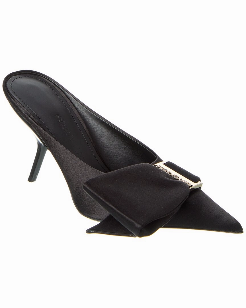 Ferragamo Asymmetric Bow Satin Pump Versatile Glam Modern Design
