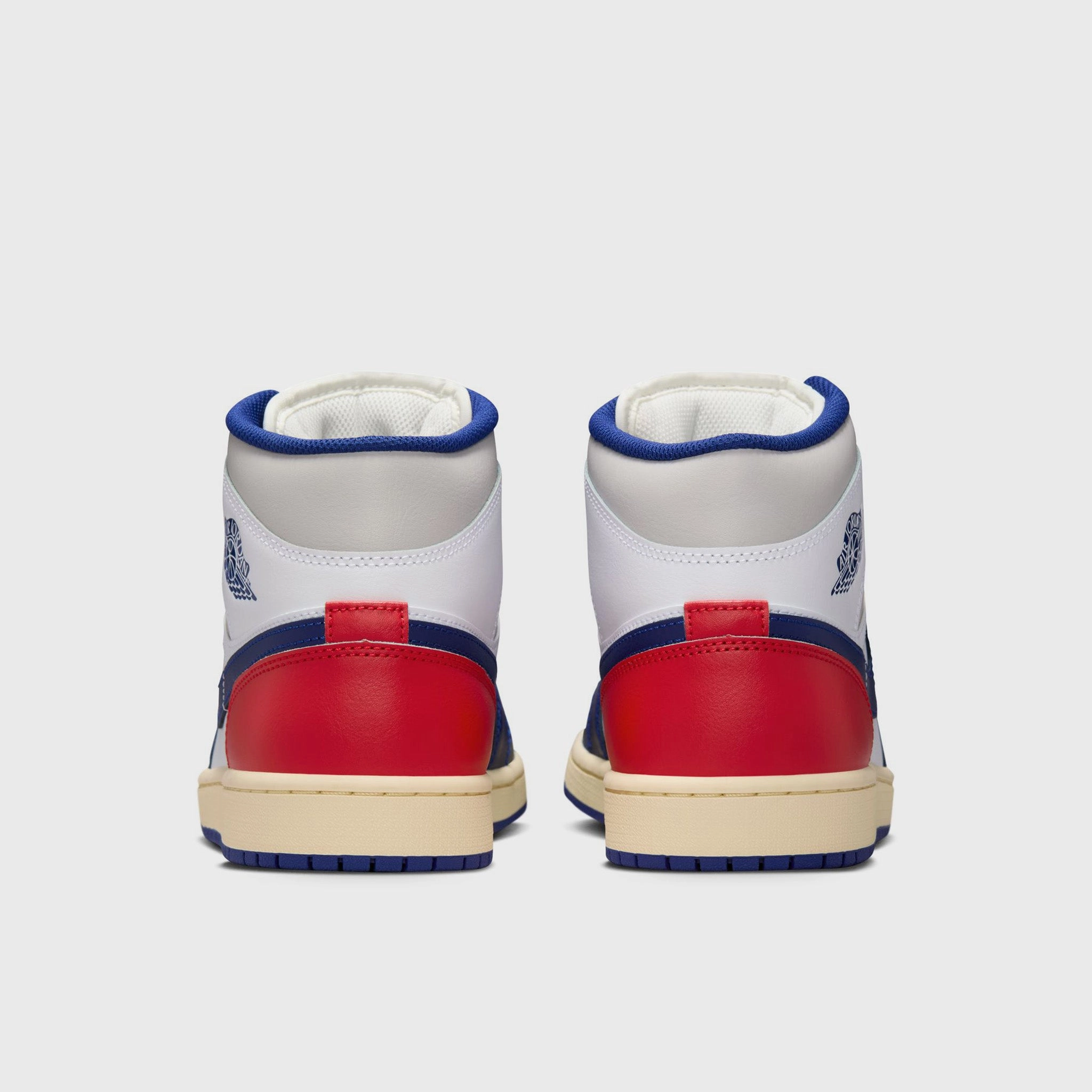 Reactive Support Jordan 1 Mid White / Deep Royal Blue - University Red