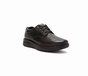 Men's Toledo Oxford Shoes In Black Calf Comfort Fit Active Worker