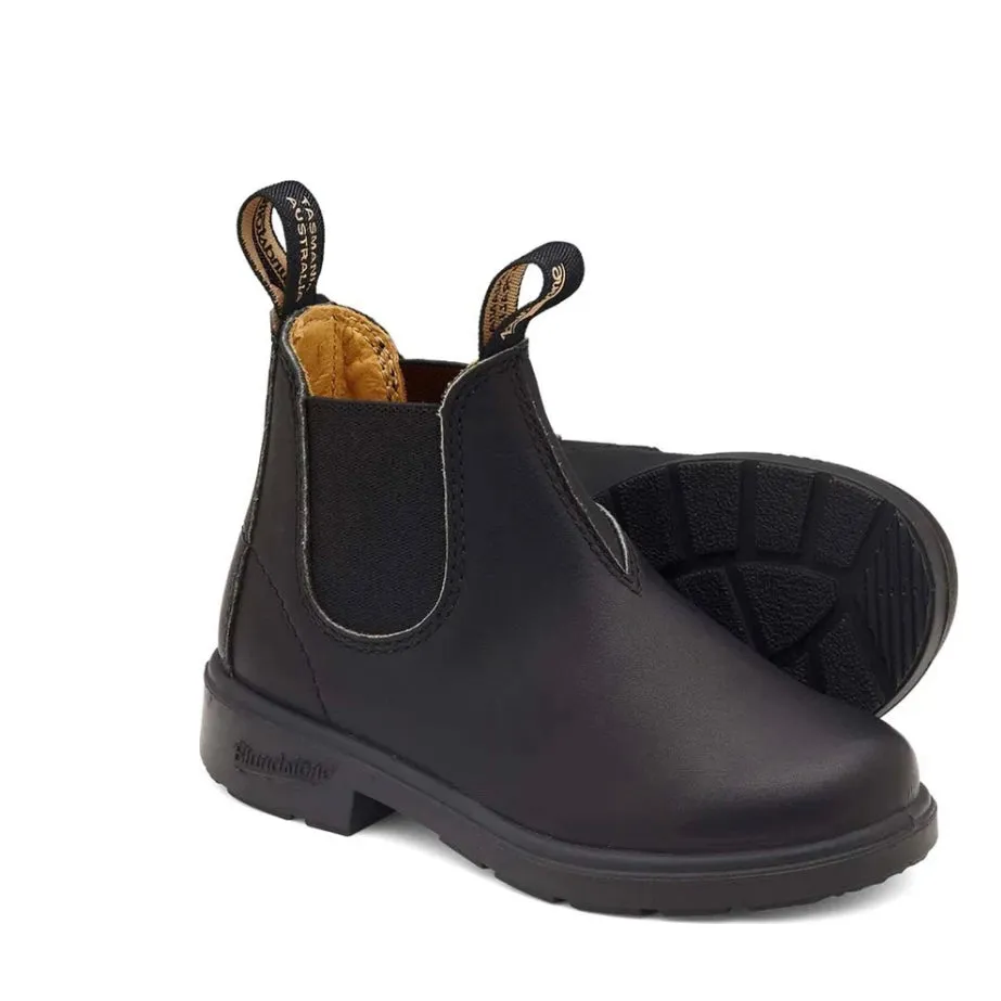 Blundstone Black Kids' Boots Hard wearing Slip Resistant Rainy Day Commuter
