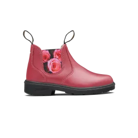 Impact Absorbing Heel slip-resistant Blundstone Mauve With Pink Rose Elastic Kids' Boot