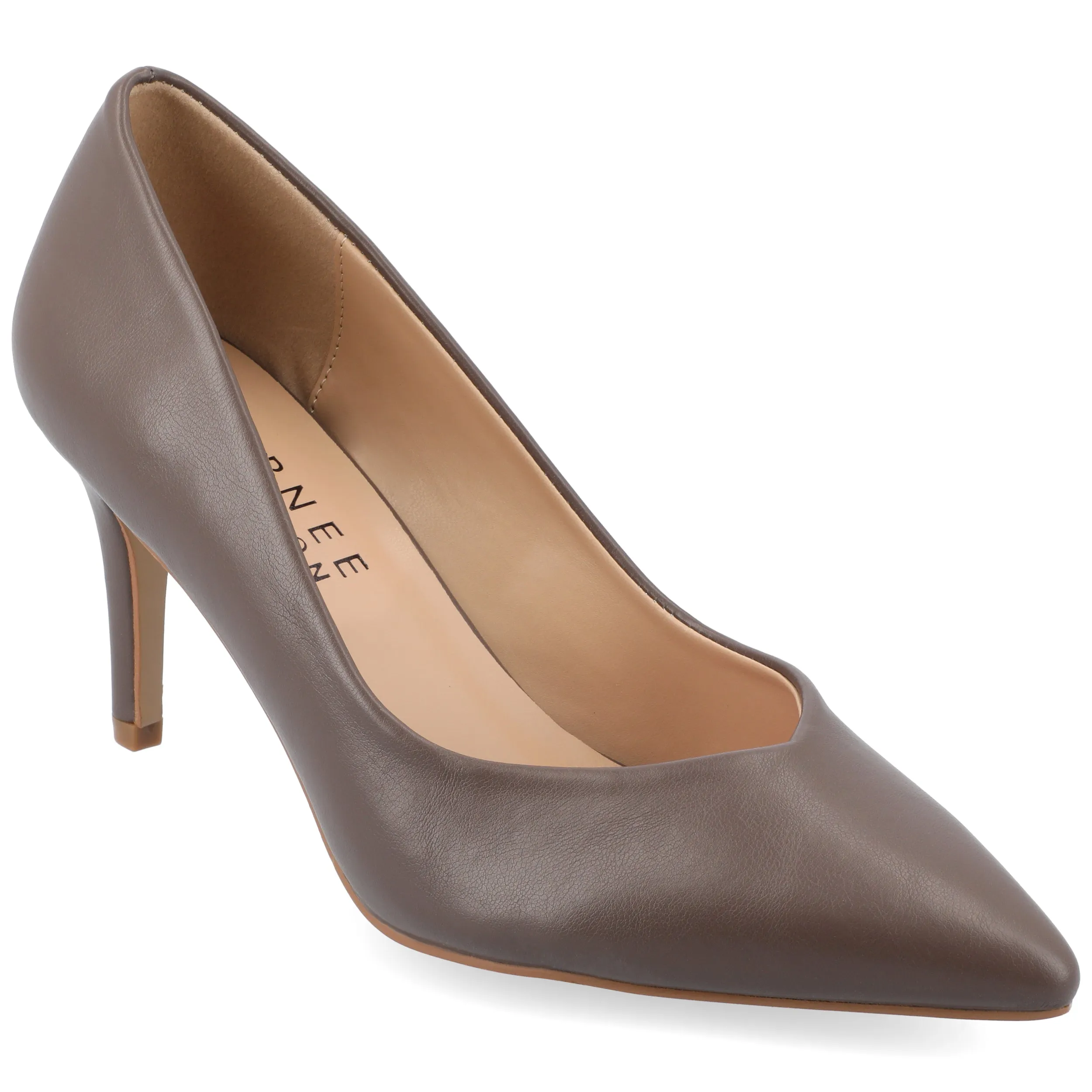 Peep Cut Journee Collection Women's Wide Width SuperNatural Tru Comfort Foam Gabriella Pumps Warm Shades