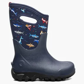 Ultimate Style Ski Resort Visitor BOGS Navy Pixel Shark Classic Seamless Boots