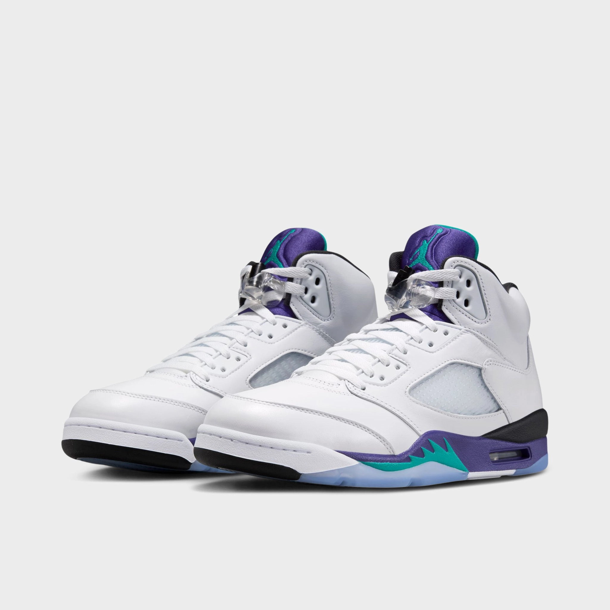 Jordan 5 Retro OG White / New Emerald - Grape Ice Orthotic Friendly Footbed