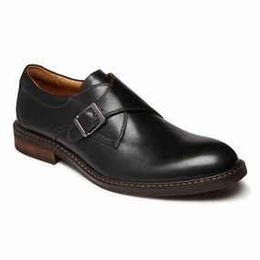 Navy Oxfords Footwear Essential Men's Anders Monk Strap Shoes In Black