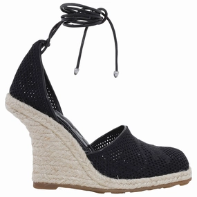 Designer Touch Burberry Mesh Plunge Espadrilles