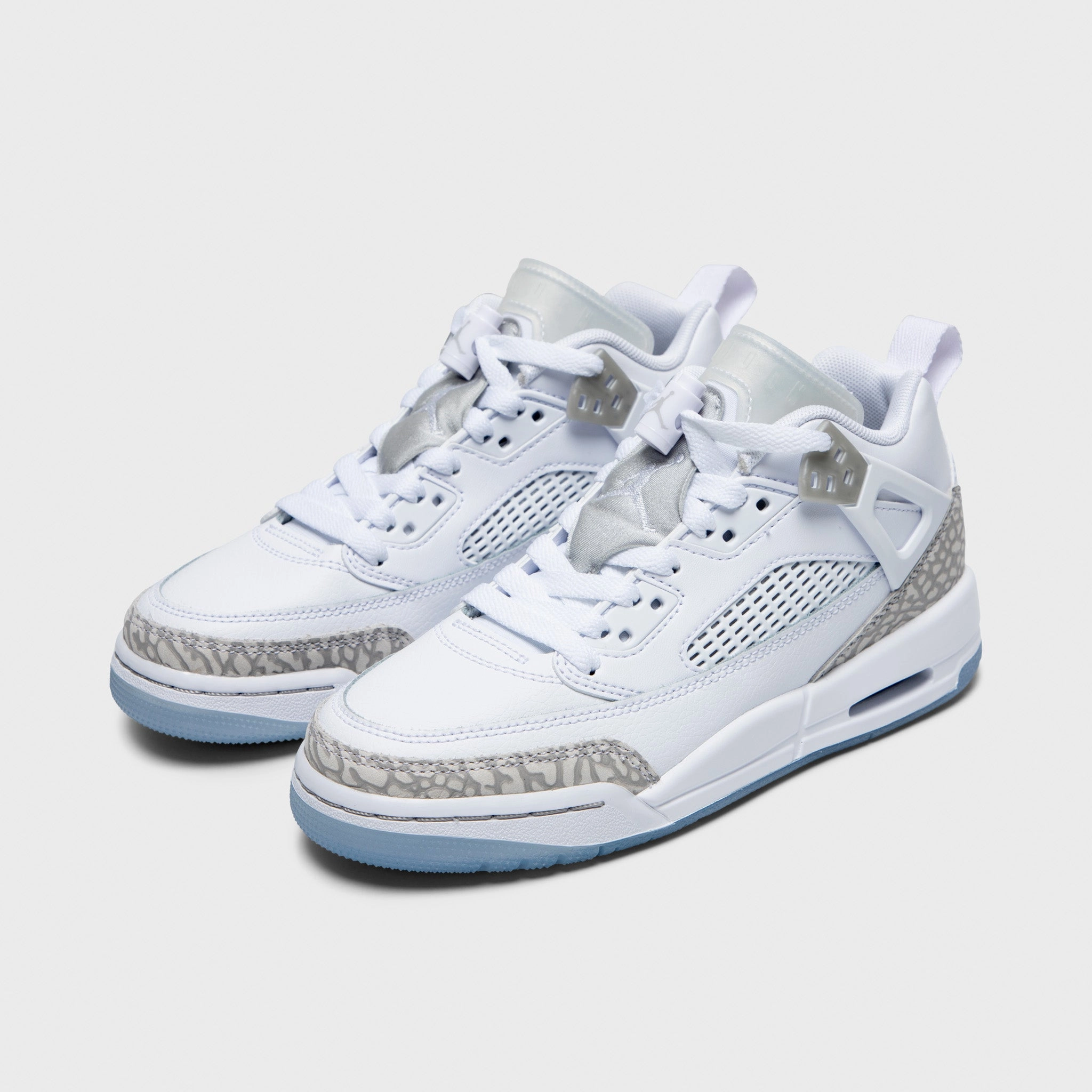 Molded Midsole Jordan Spizike Low GS White / Neutral Grey - Metallic Silver