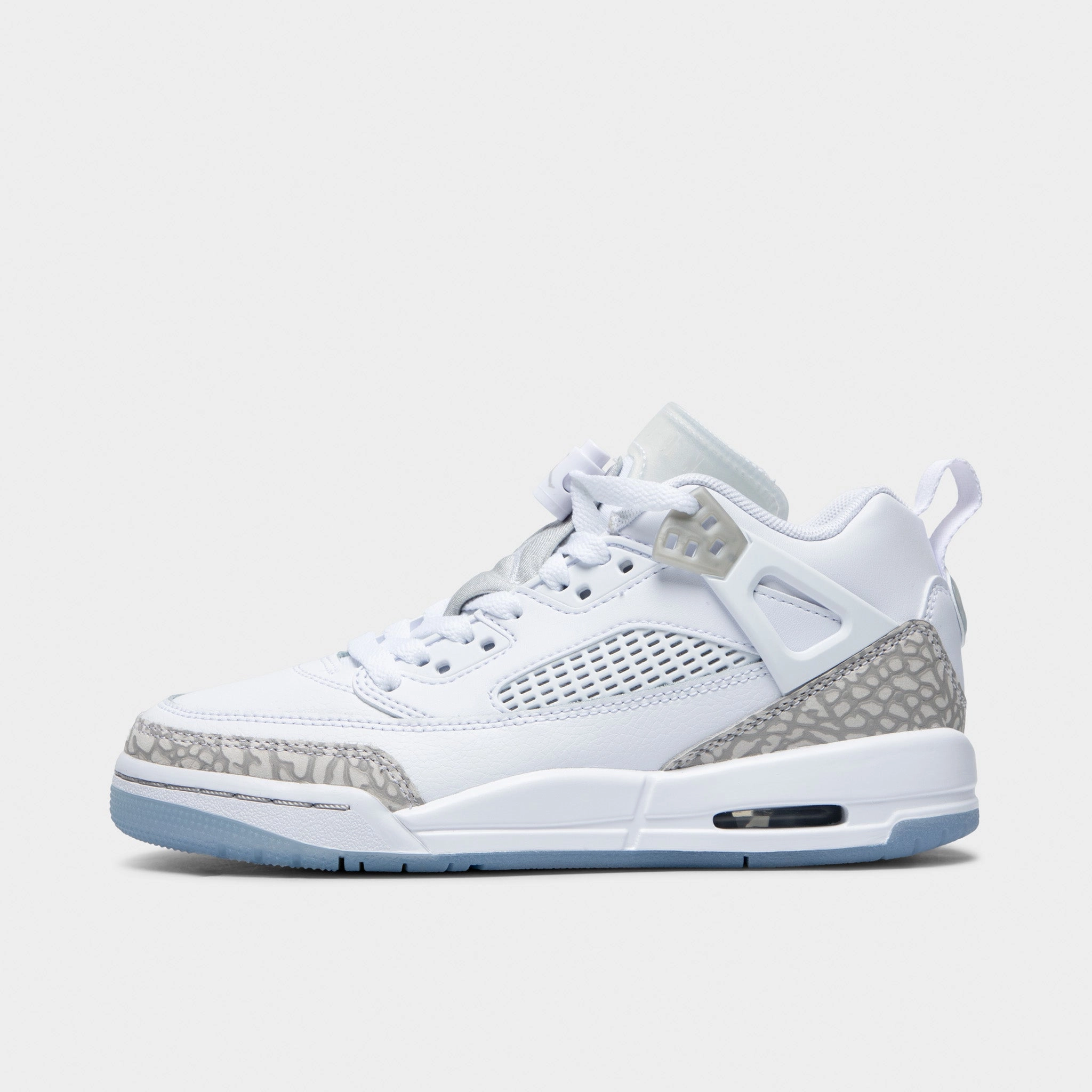 Jordan Spizike Low GS White / Neutral Grey - Metallic Silver Strategic Cushion Pods