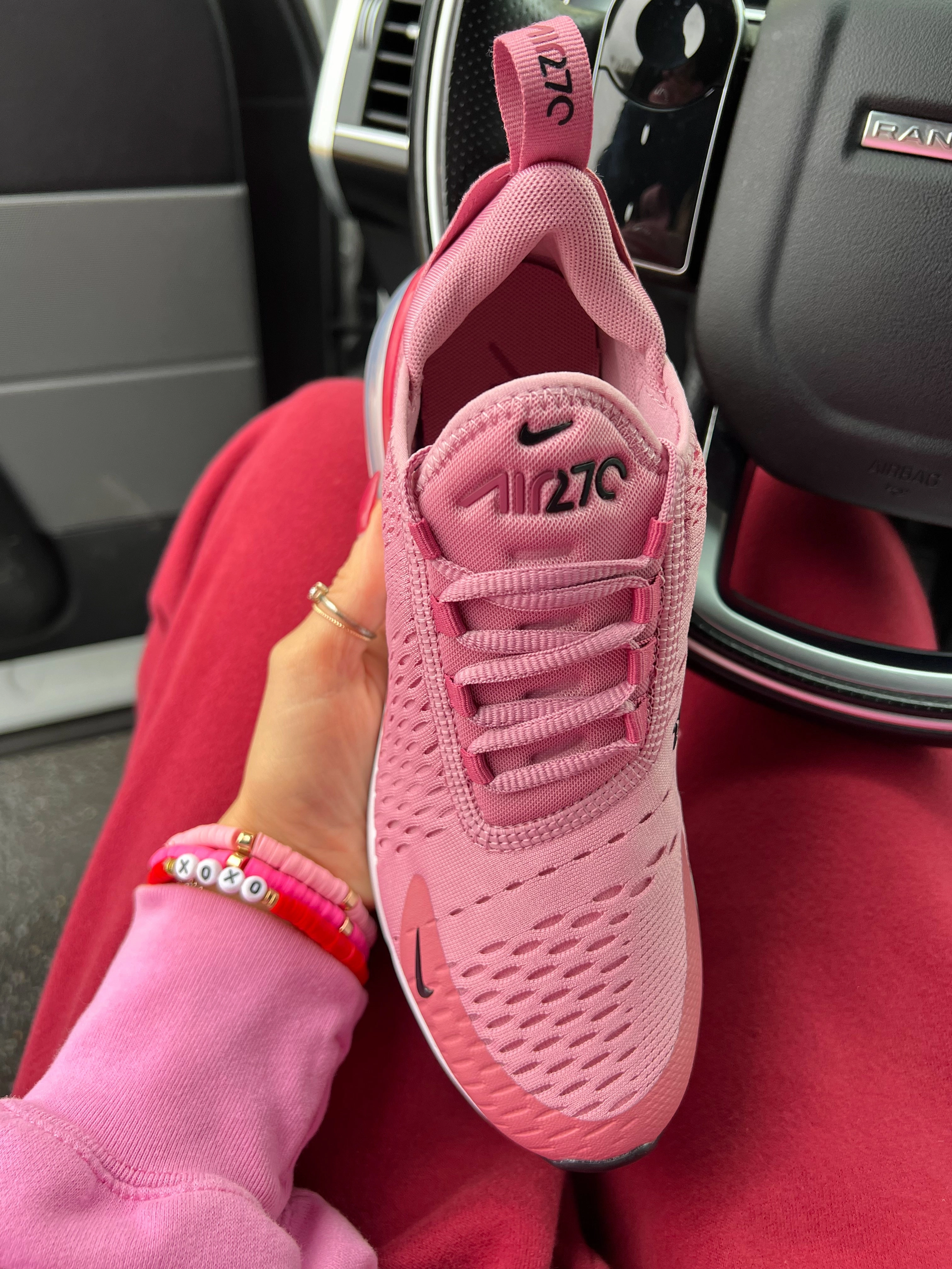 Cherry Pink Swarovski Women's Nike Shoes Air Max 270 Feel Stable