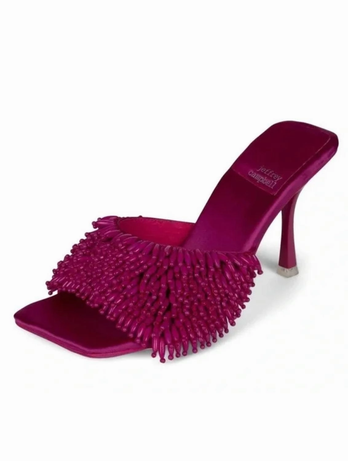 High Lift Kinsley Beaded Heels In Fuchsia
