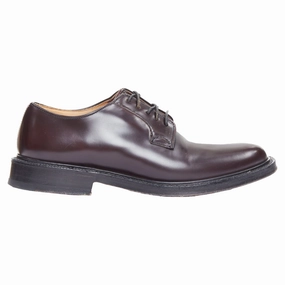 Leather Formal Lace-ups Church's Shannon burgundy smooth leather lace up classic loafers