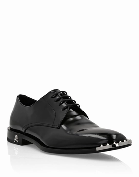Luxe Detail Formal Setting Leather Derby Shoes