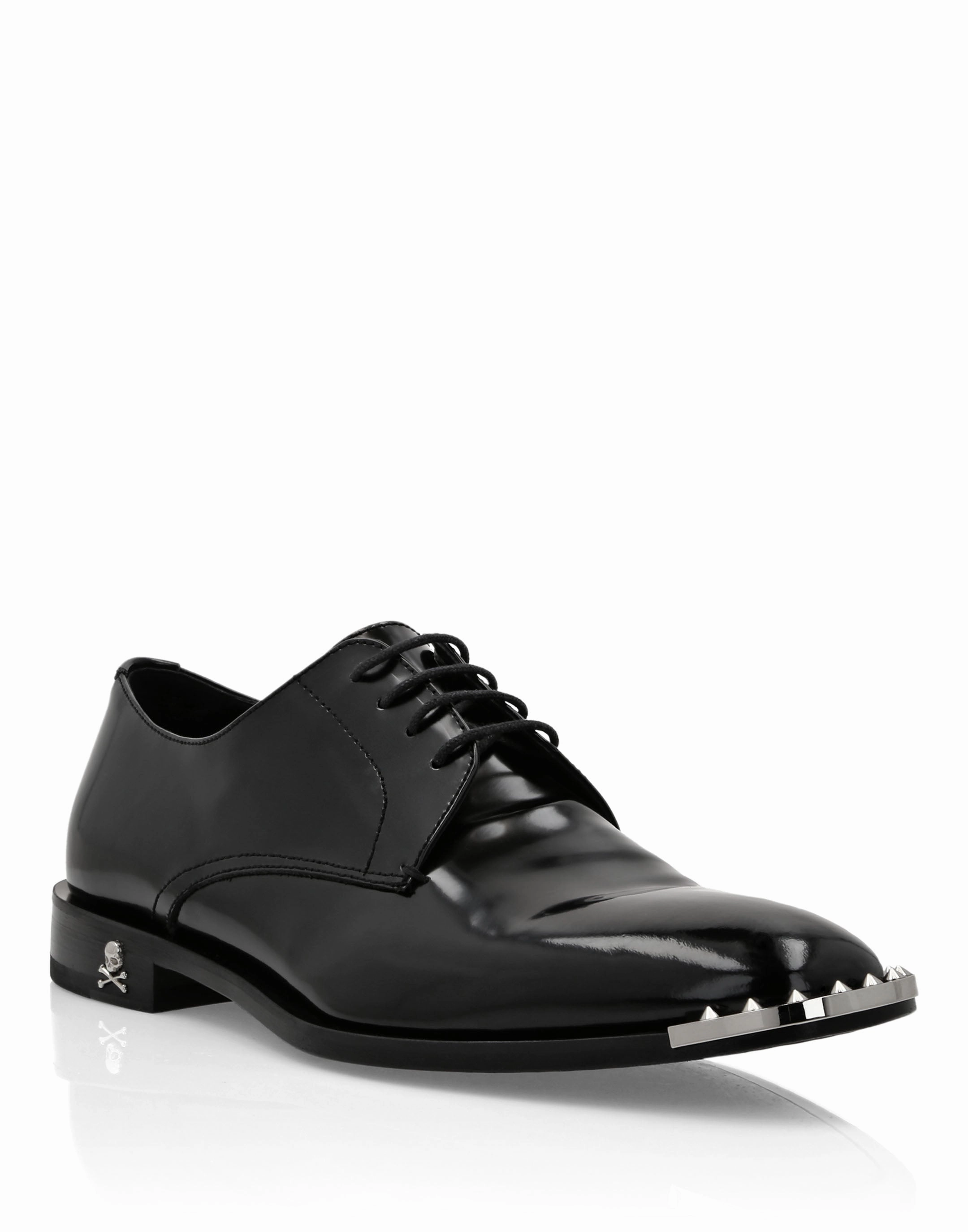 Luxe Detail Formal Setting Leather Derby Shoes