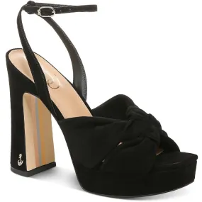 Polished Step Kristen Womens Knot-Front Platform Sandals
