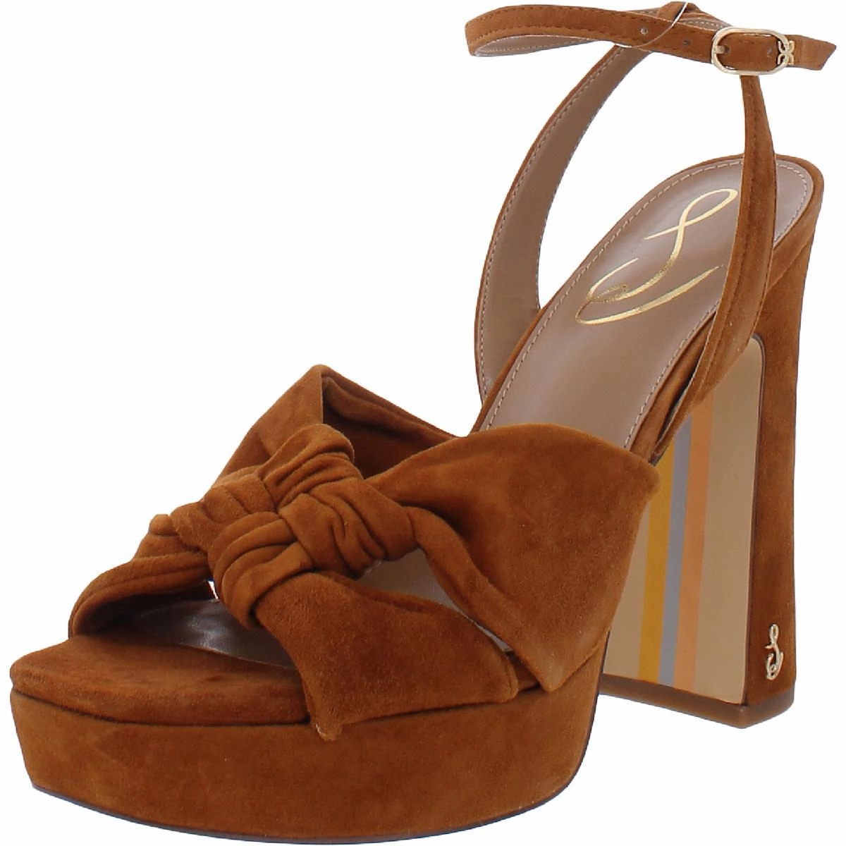 Kristen Womens Knot-Front Platform Sandals Must Pick Evening Pumps