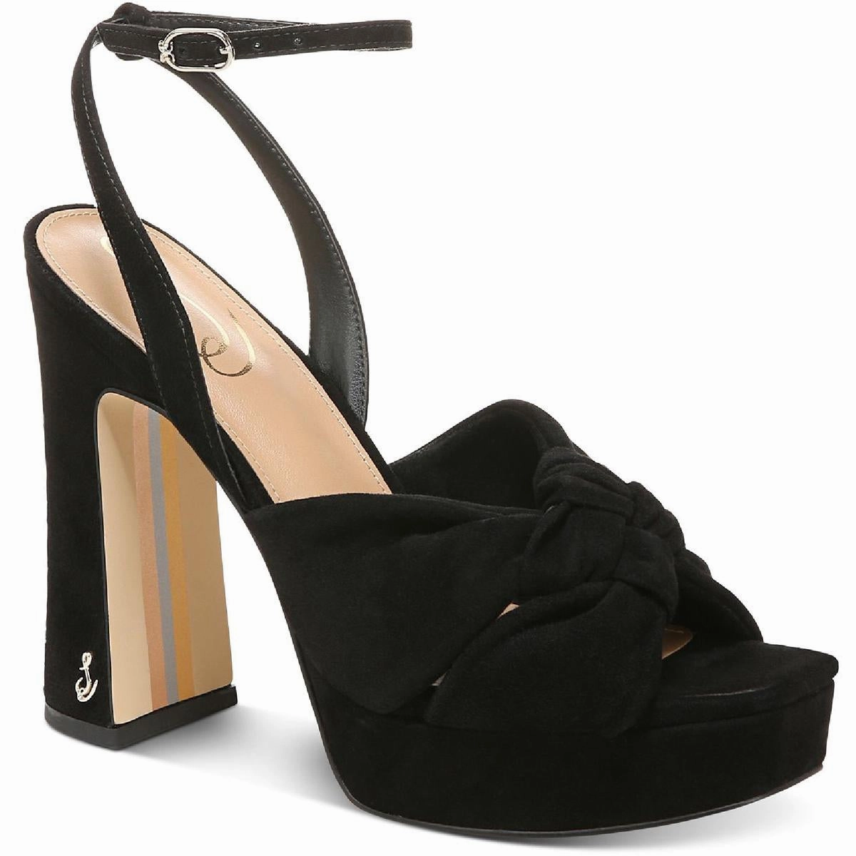 Polished Step Kristen Womens Knot-Front Platform Sandals