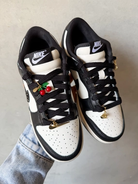 CHARMS Limited Edition Panda Swarovski Womens Nike Dunk Shoes Street Proof