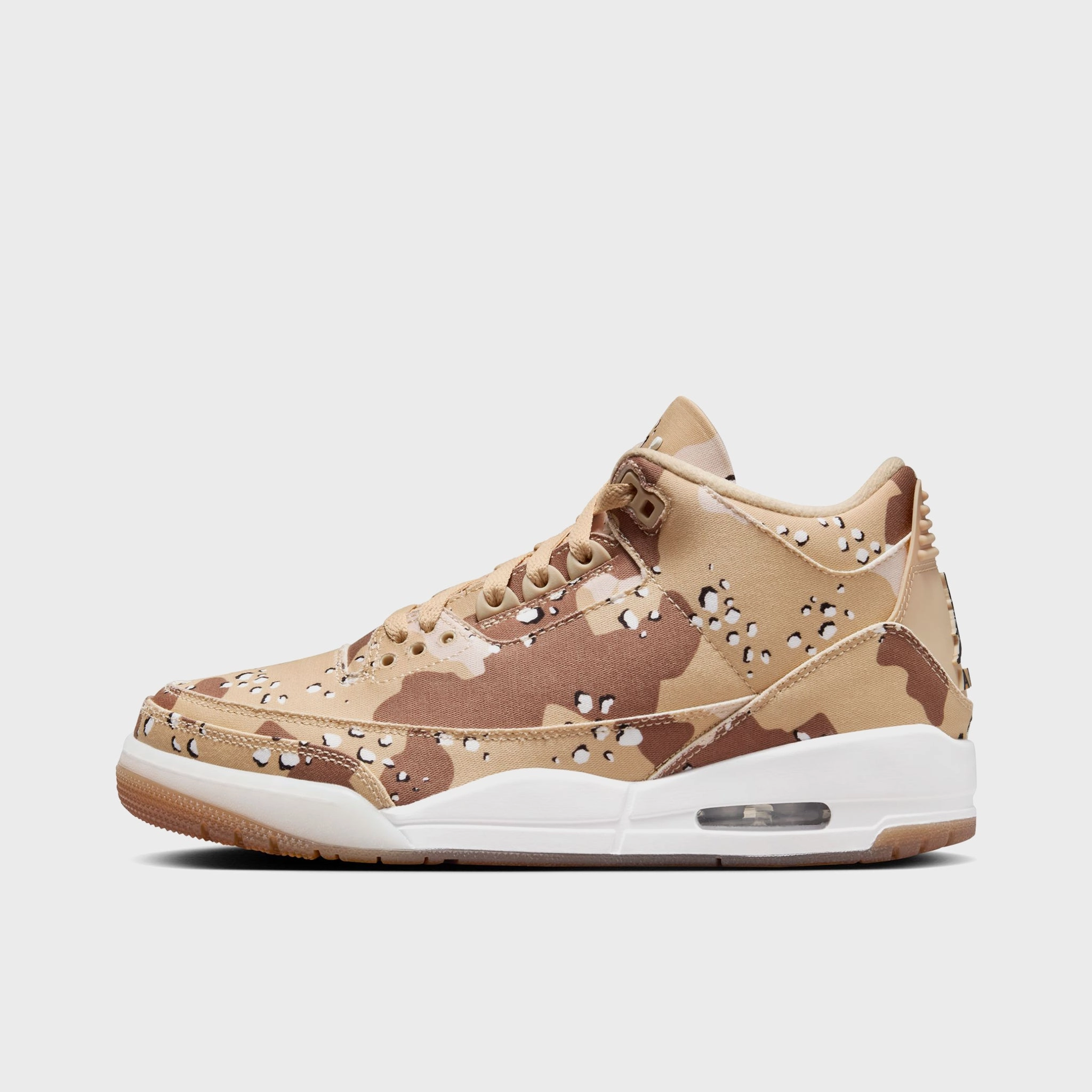 Sneakers Comfort Thermo Adhesive Jordan Women's 3 Retro Tex DK Driftwood / Sail Hemp - Velvet Brown