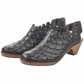 Elegant Footwear Formal Wear Women Sina Heel Shoes In Black