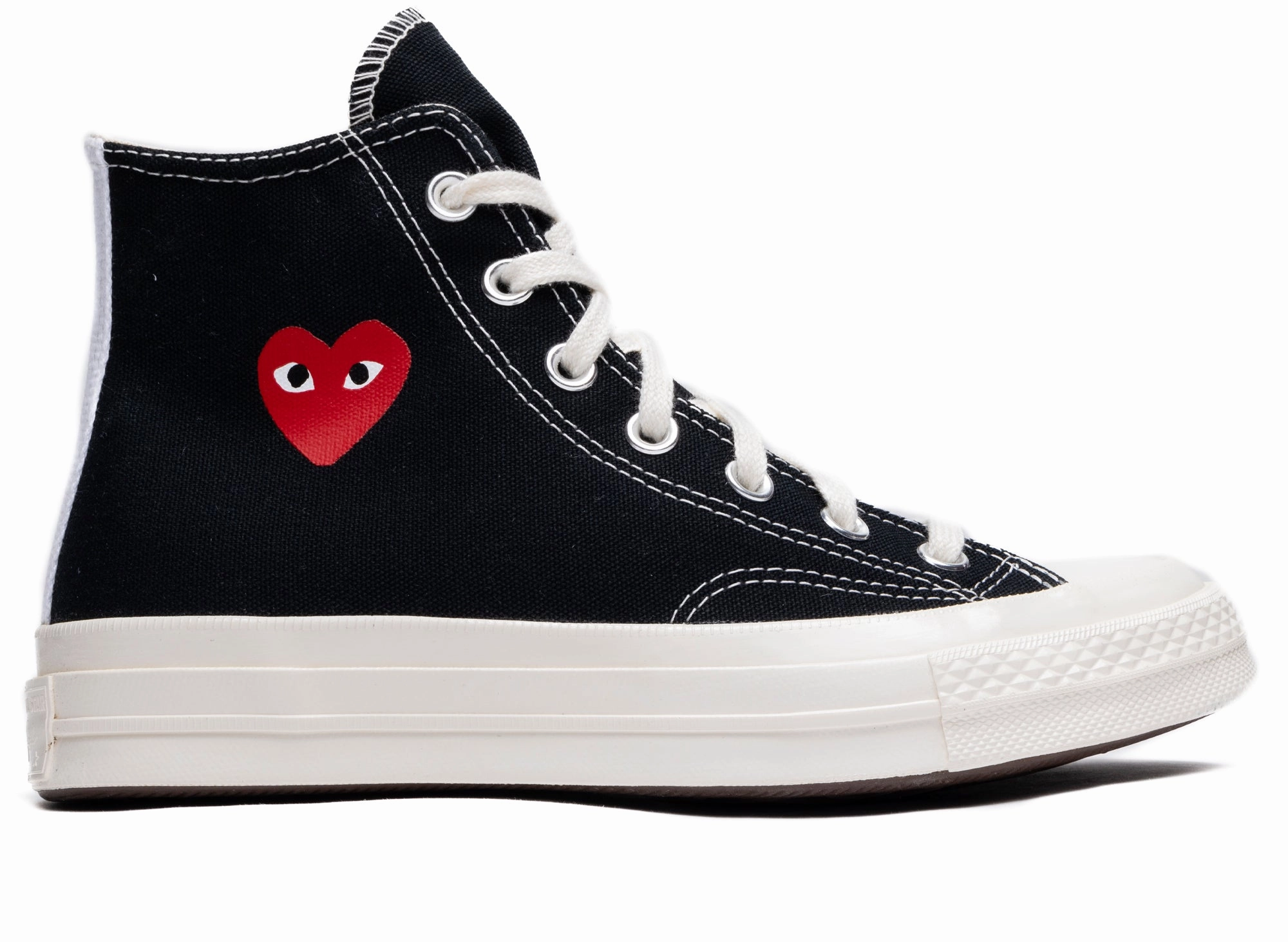 Converse Comme des Gar?ons Play Heart Chuck 70 Hi in Black City Light subtle style