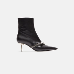 Coperni Zip Ankle Boot - Black Synthetic Upper