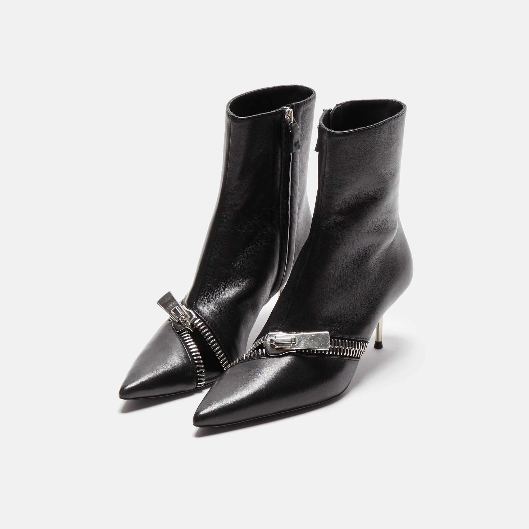 Coperni Zip Ankle Boot - Black Chain Touch All Weather Urban Commute
