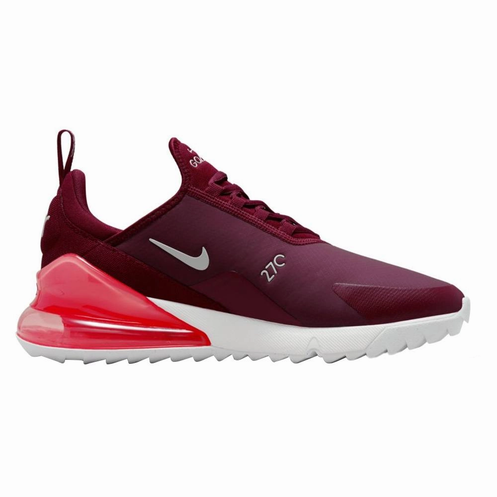 wet conditions Ultimate Comfort Nike Air Max 270 G Spikeless Golf Shoes Dark Beetroot/Sail/Pink Salt - SP23 Unisex