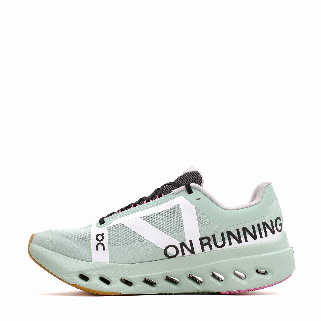 ON Men Cloudsurfer Next Z5 Mineral Almond 3MF10323005 running in a ski resort area shoes microfiber shoes