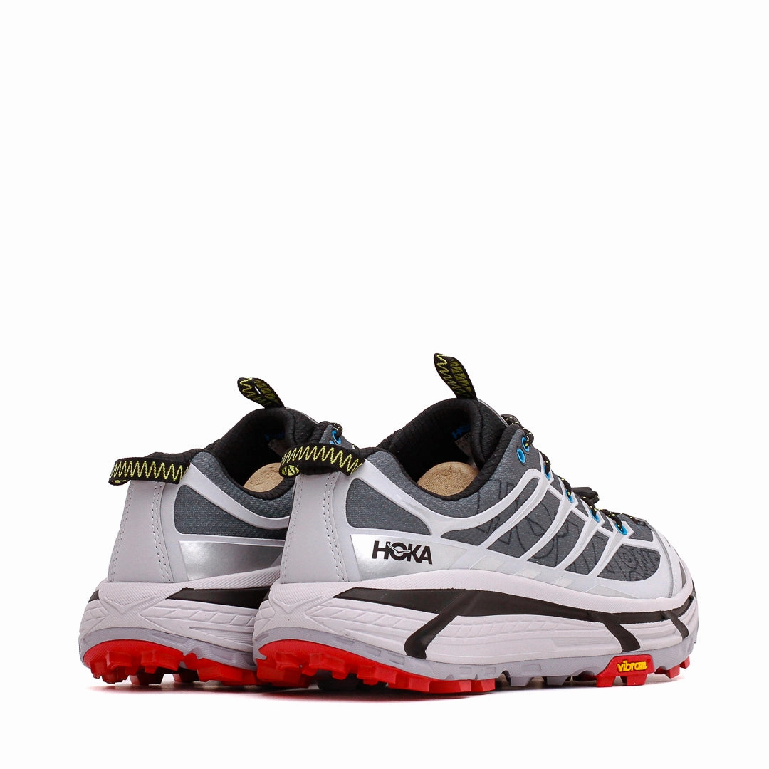 Dual Density Foam Layering running in a historical site shoes Hoka One One Unisex Mafate Three2 Wordmark Ash Grey Outer Orbit 1175490-ARYT