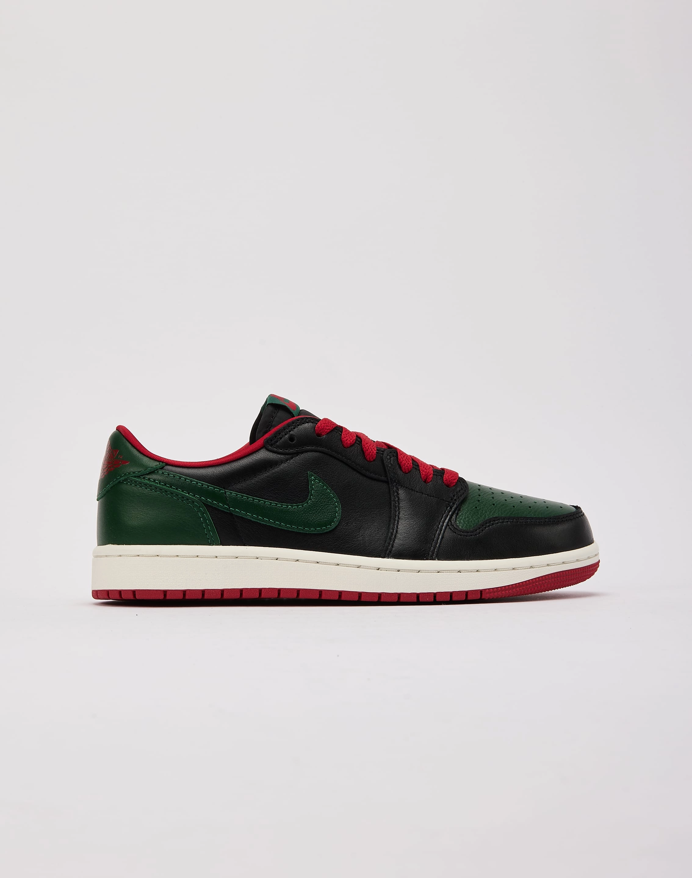 Jordan Air Jordan 1 Retro Low OG 'Black and Gorge Green' Customizable Fit Mechanism