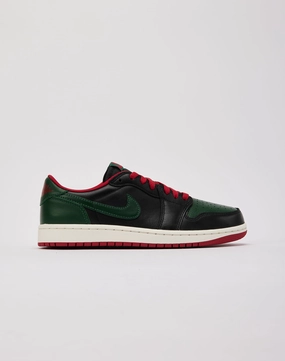 Jordan Air Jordan 1 Retro Low OG 'Black and Gorge Green' Customizable Fit Mechanism