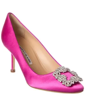 Brunch Time Manolo Blahnik Hangisi 70 Satin Pump