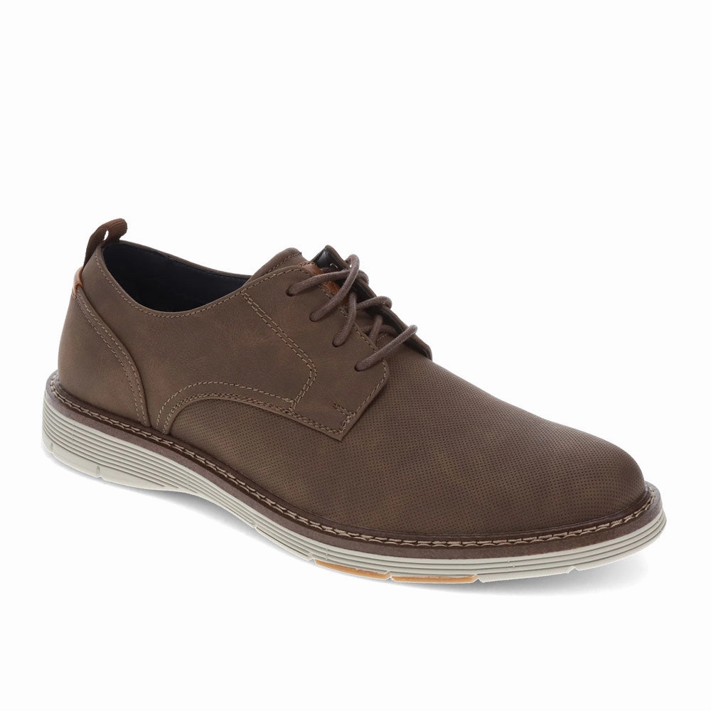 Dockers Mens Elmington Synthetic Leather Dress Casual Lace Up Oxford Shoe Smart Fit Shoes Comfort Fit Networking Event